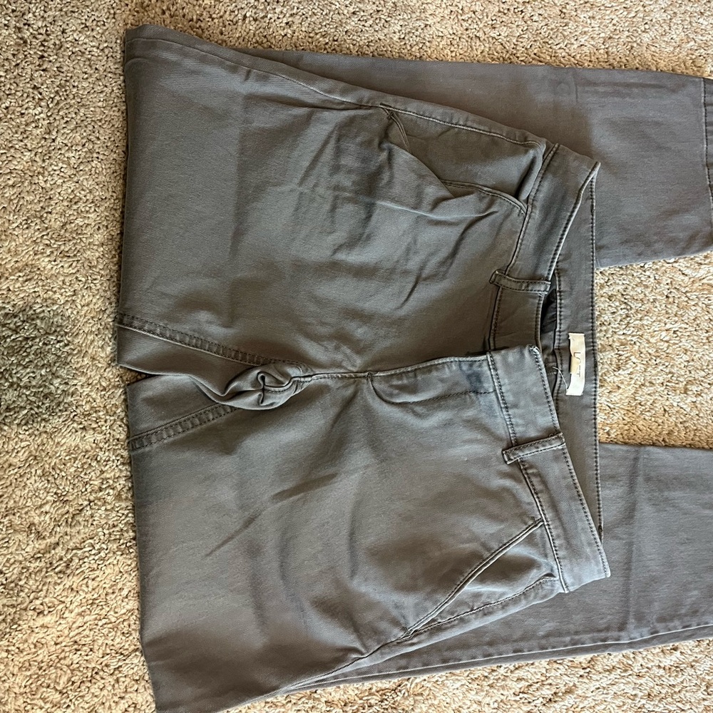 LOFT Women's Gray Ankle Pants